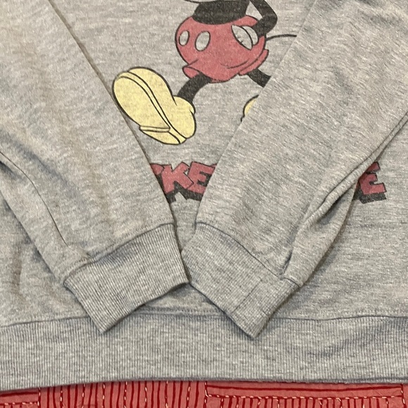 Disney Mickey Mouse vintage look Gray Sweatshirt women’s size large - Picture 9 of 14